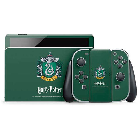 Wizarding World Harry Potter Slytherin House Crest Nintendo Switch OLED (2021) Skin
